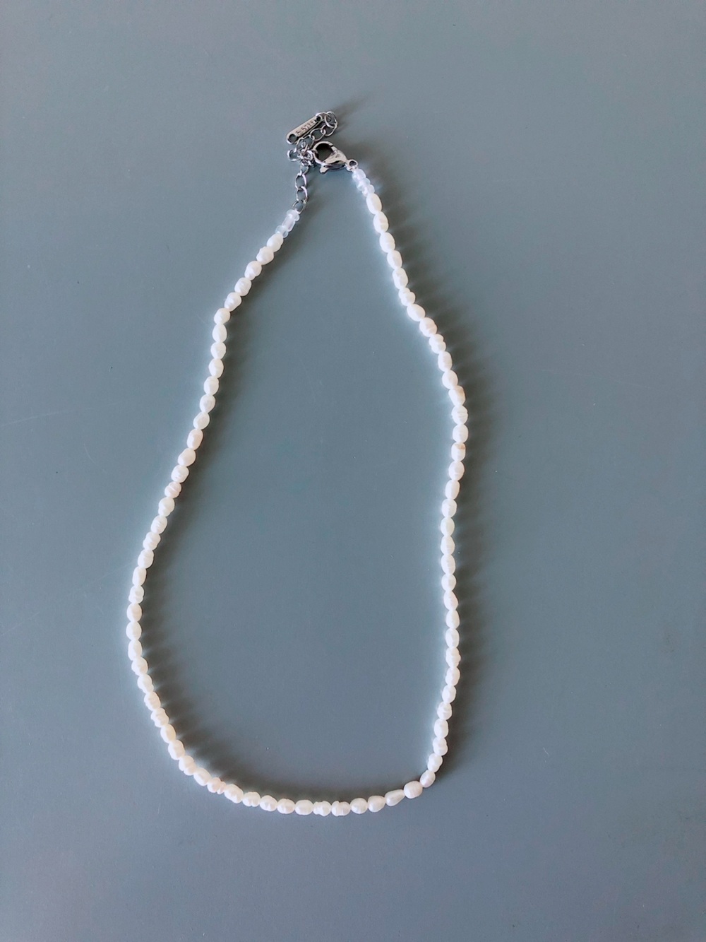 Pearl Beaded Necklace Stainless Steel